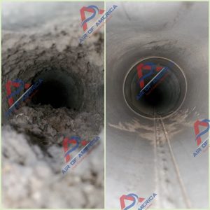 Before and After Dryer Vent Cleaning