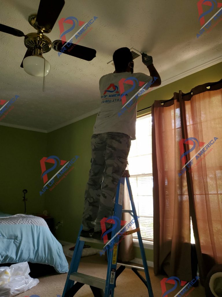 Air duct cleaning by Air of America in Alpharetta, GA