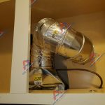 Microwave vent hood installation by Air of America Air Duct Cleaning Services