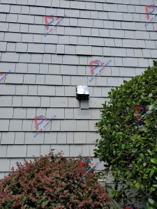 Microwave exterior vent cap installation by Air of America Air Duct Cleaning Services