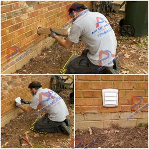 Up to code dryer vent installation by Air of America in Alpharetta, GA