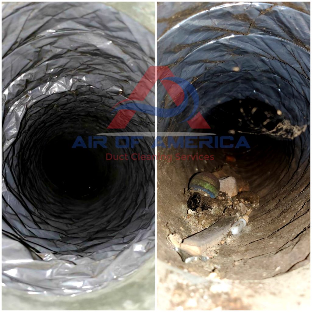 air duct cleaning before and after pictures