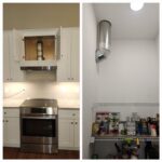 Vent hood installation after