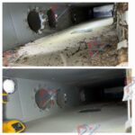 before and after photo air duct