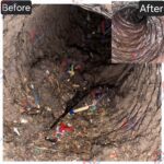 before and after photo air duct