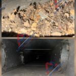before and after photo air duct