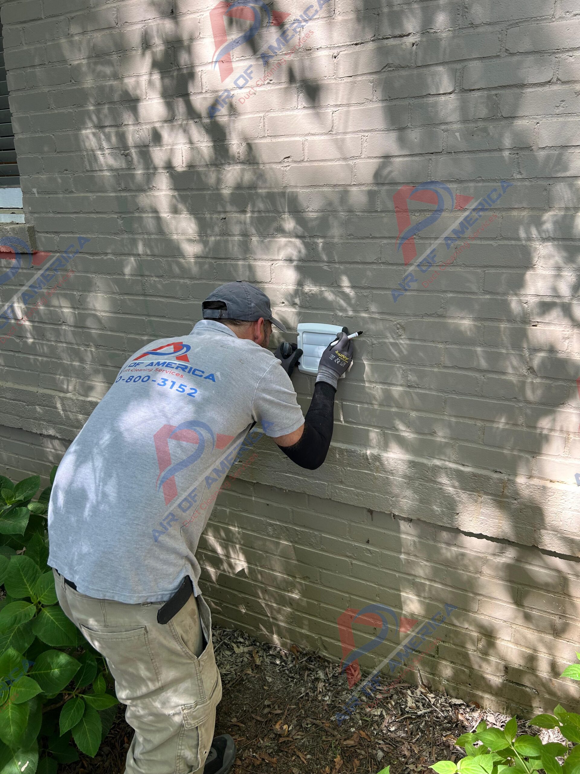 Exterior dryer vent cap installation sealed and finished
