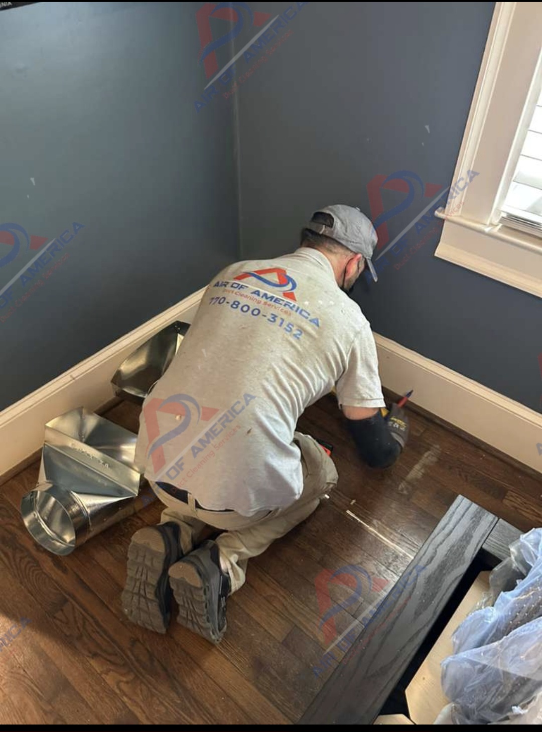 HVAC supply register installed for better airflow