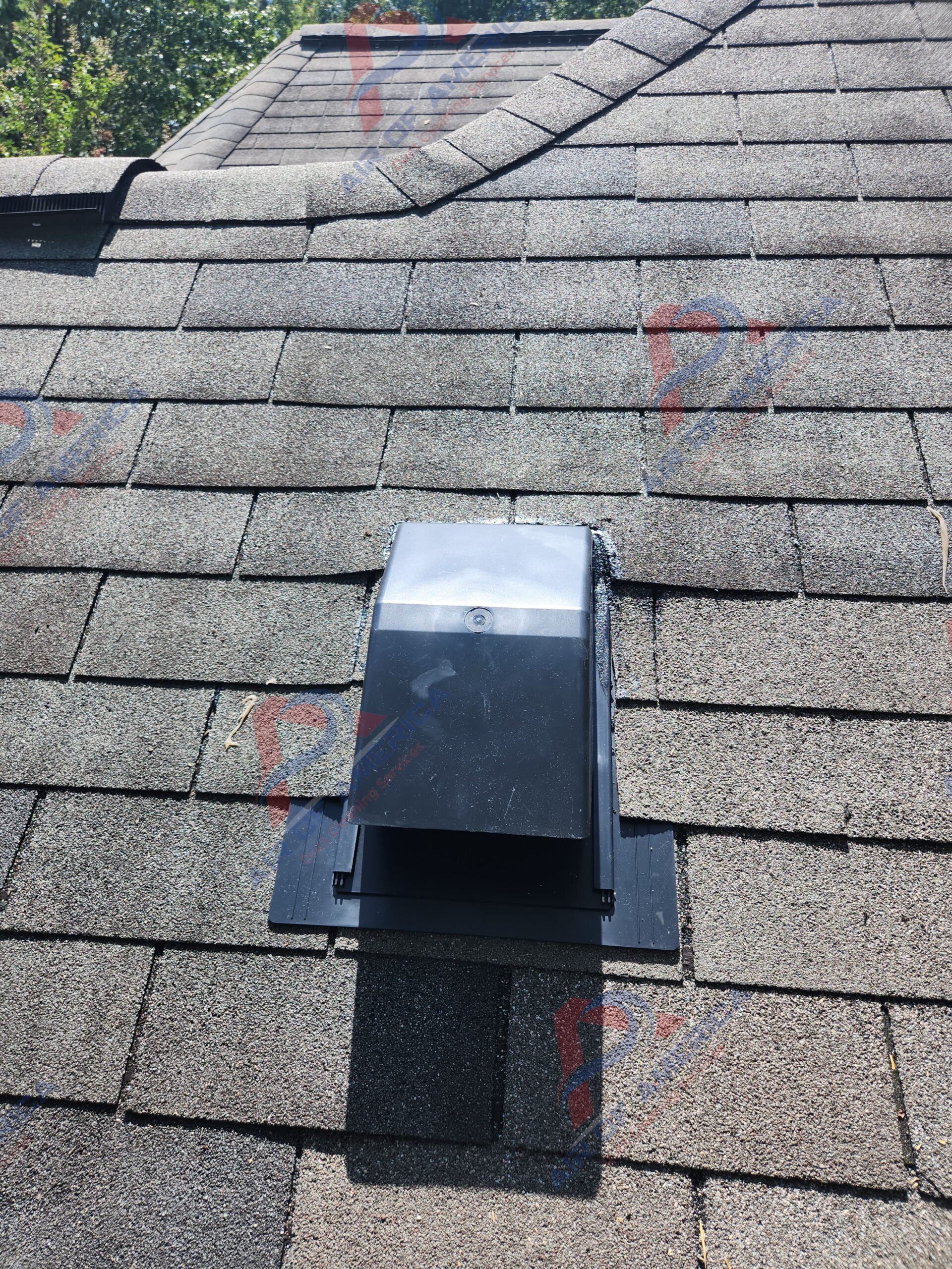 Rooftop vent cap installation for kitchen hood Metro Atlanta